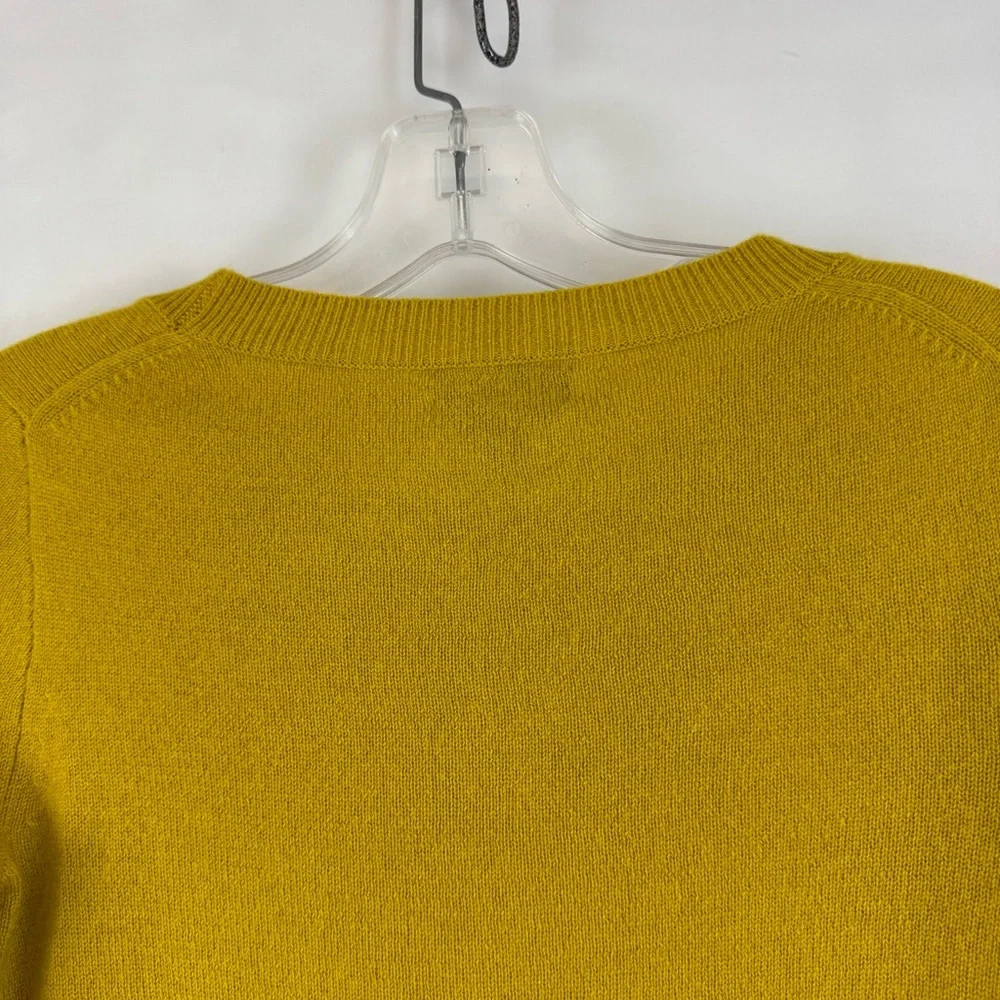 J.Crew Collection Italian Cashmere Sweater Mustard Yellow Women’s‎ XXS